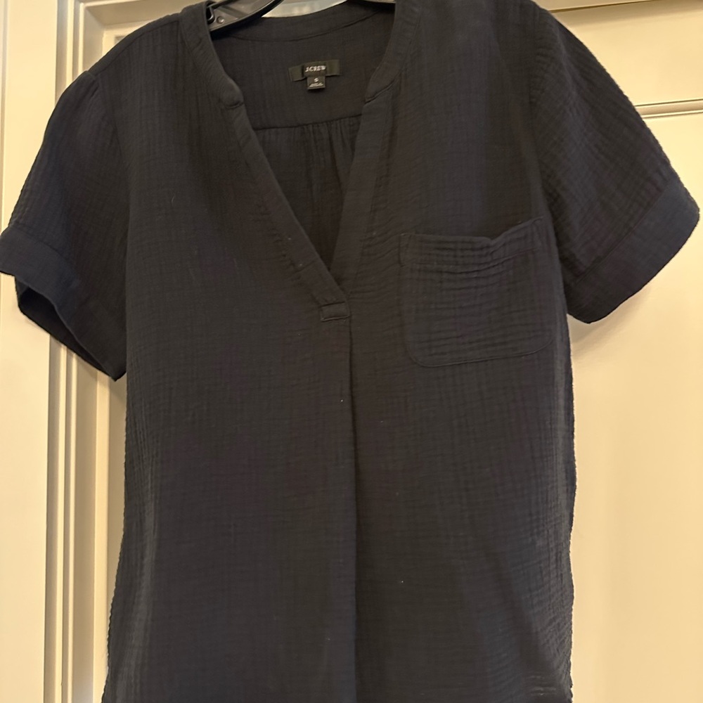 J. Crew Double Cloth Cotton Blouse